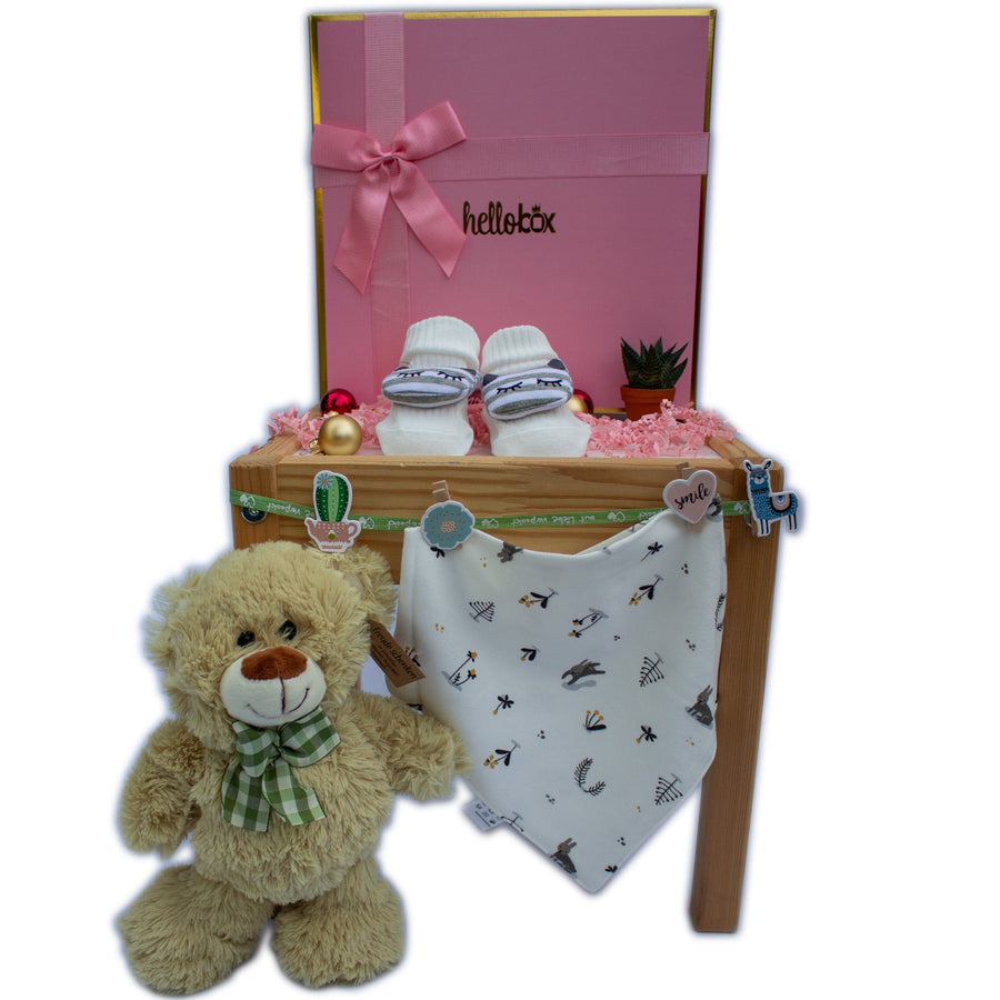 Newborn Girl Gift Set - Yellow Bear
