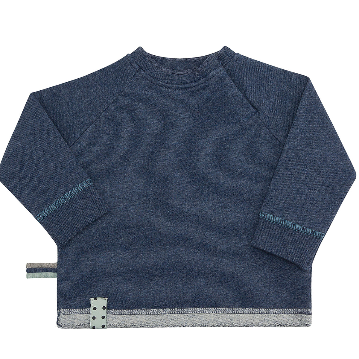OrganicEra Organic Baby Sweatshirt - Indigo Melange
