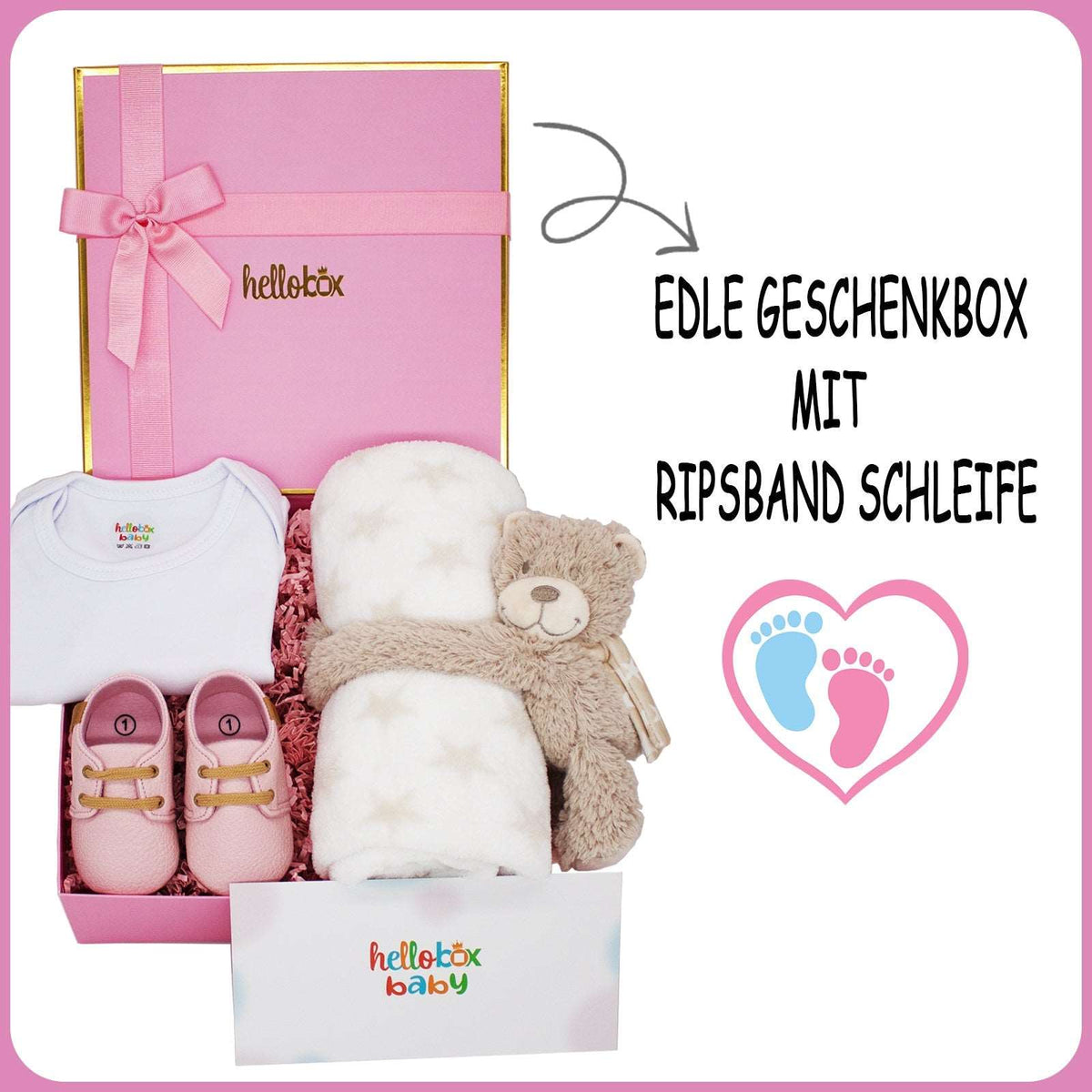 Hello Box Baby Birth Gift Set for Girls - Newborn